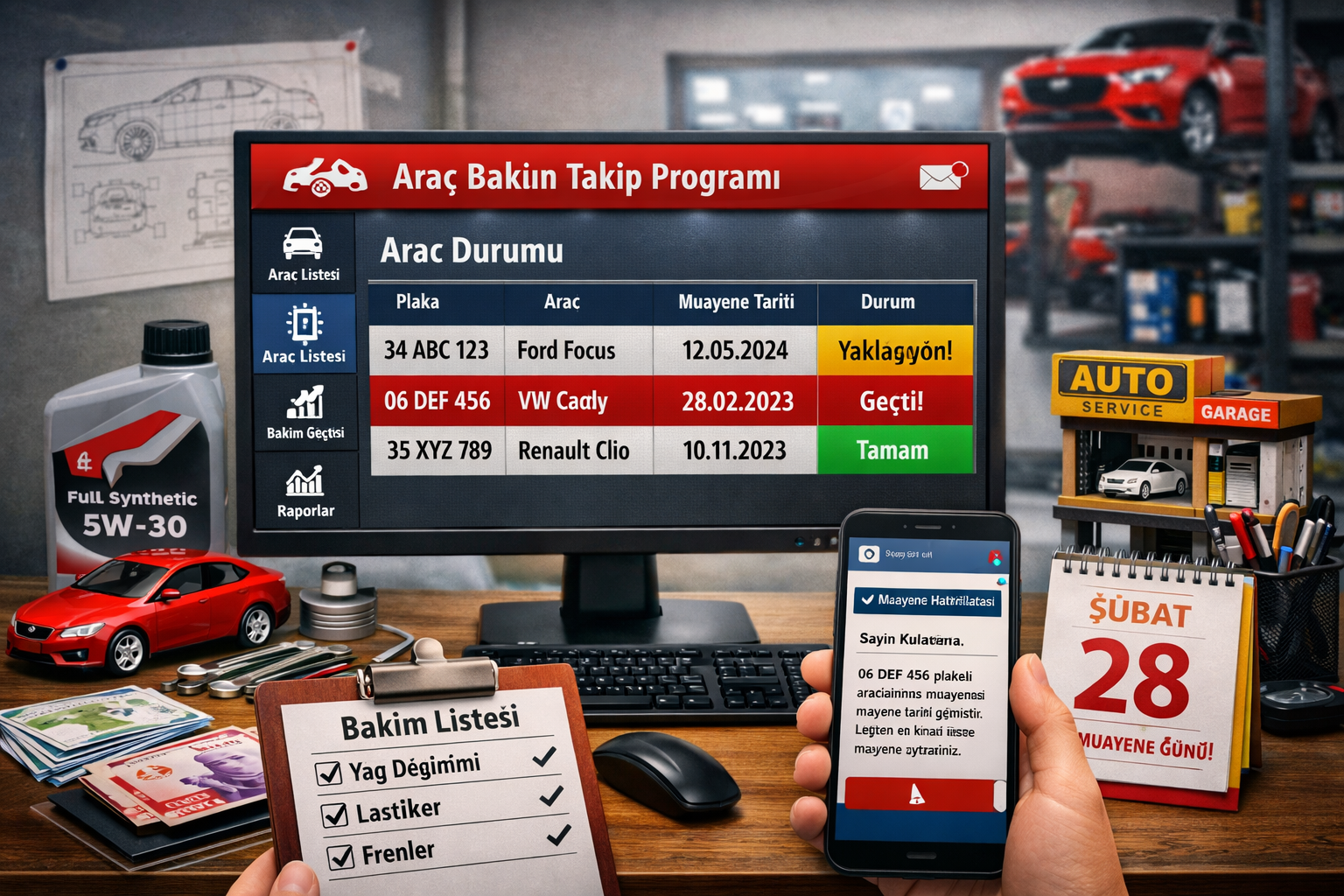 Araç Bakım Takip Programı ile Filonuzu Akıllıca Yönetin
