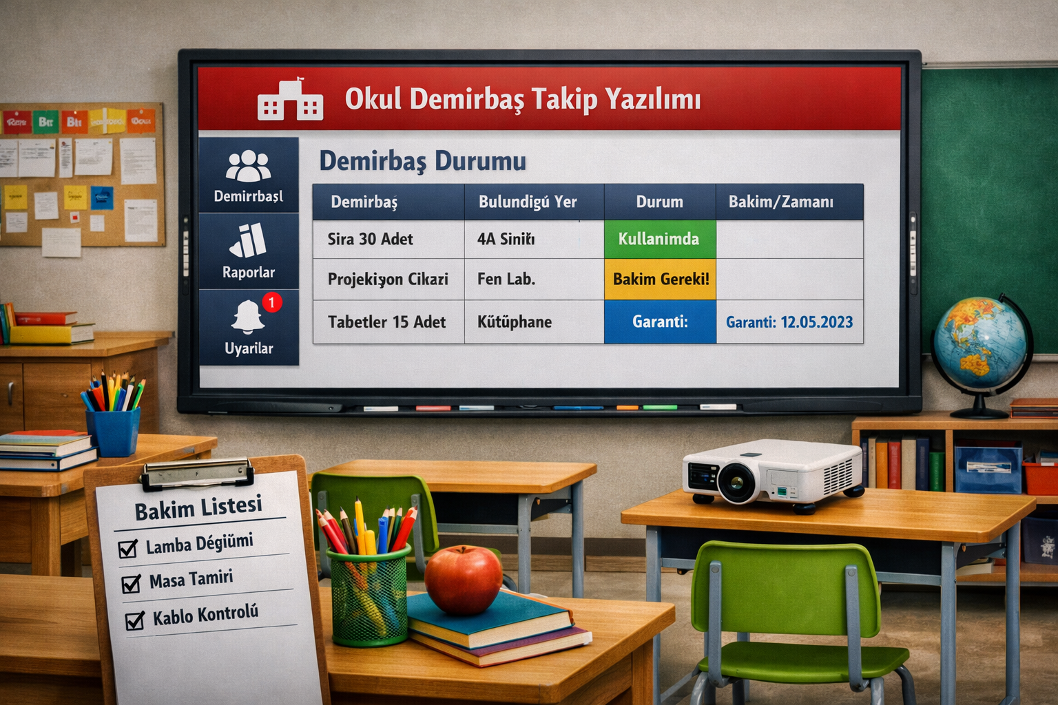 Okul Demirbaş Takip Yazılımı ile Eğitimde Düzen ve Verimlilik